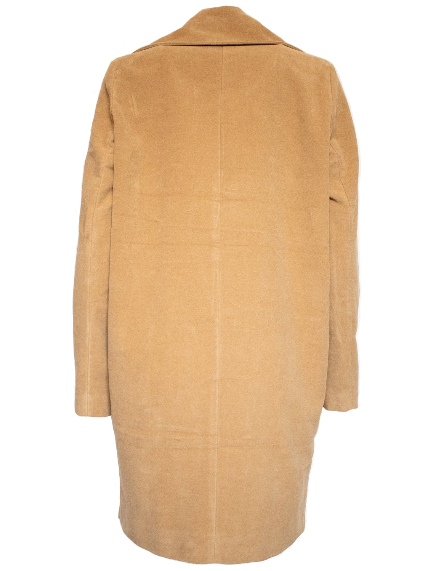 Tan coat on a white background