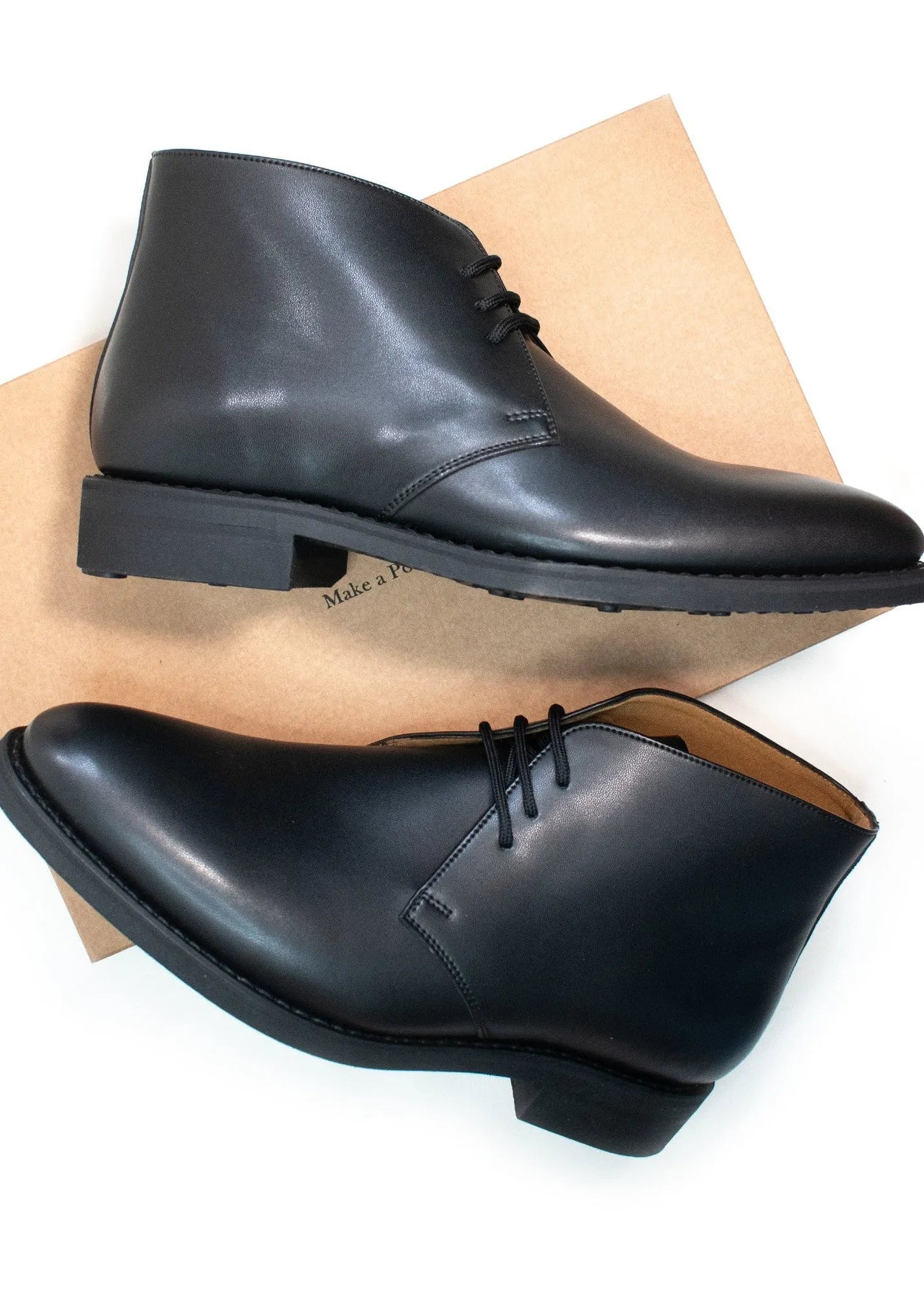 mens dress chukka boots black Elegant Black Prom Party Dress, Sexy Slit Long Formal Evening Dresses –  Promfast main image 0