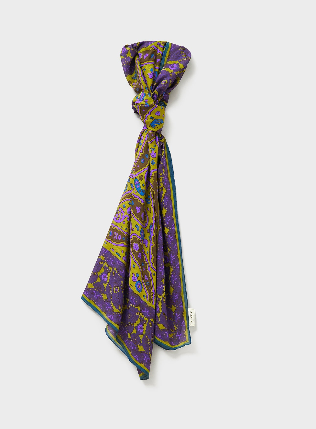 Italian tencel paisley scarf for women