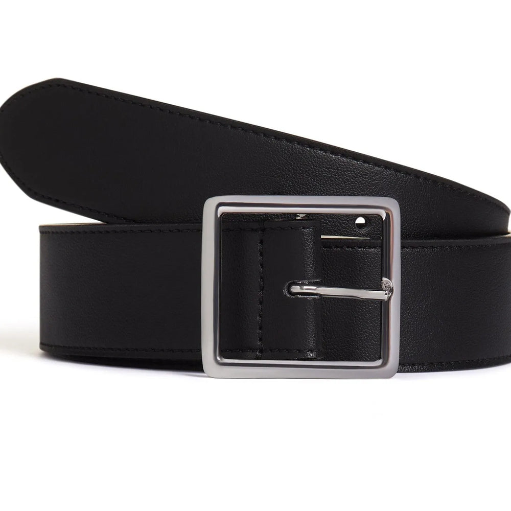 
                  
                    Women's 4cm Square Buckle Belt - Black
                  
                