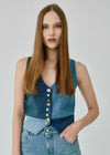 Women's Denim Waistcoat | Upcycled | Daphne | Fanfare