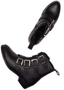  4 Strap Biker Boots