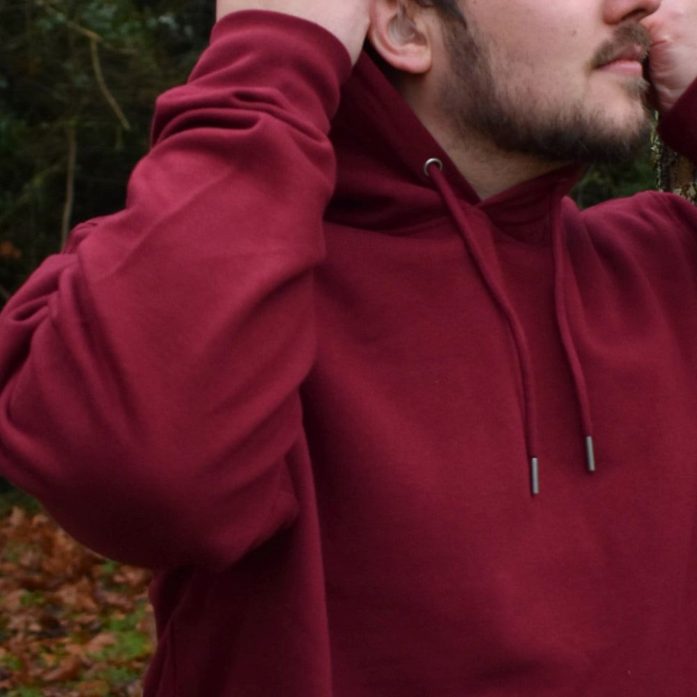 
                  
                    Organic cotton Hoodie - Burgundy
                  
                