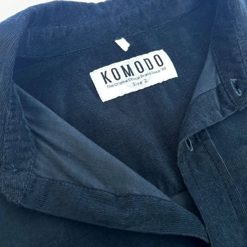 ABEL Organic Corduroy Shirt - Dark Marine