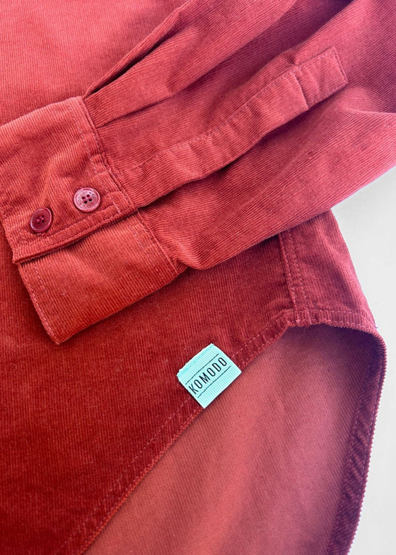 ABEL Organic Corduroy Shirt - Terracotta