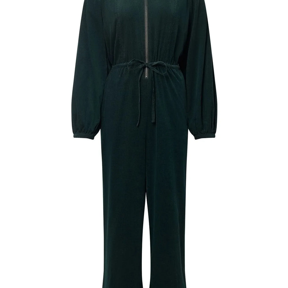 AMRITA Organic Cotton Corduroy Jumpsuit - Dark Marine