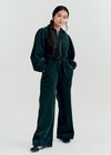 AMRITA Organic Cotton Corduroy Jumpsuit - Dark Marine