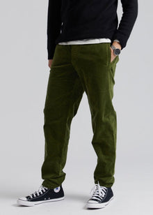  ANDRO - Organic Cotton Cord Trouser Pine Green