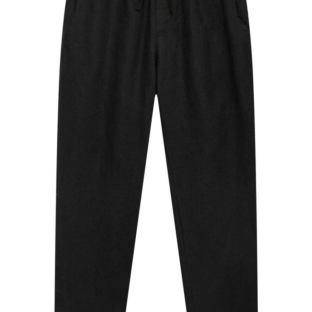 
                  
                    AUGUST - Linen Trouser Black
                  
                