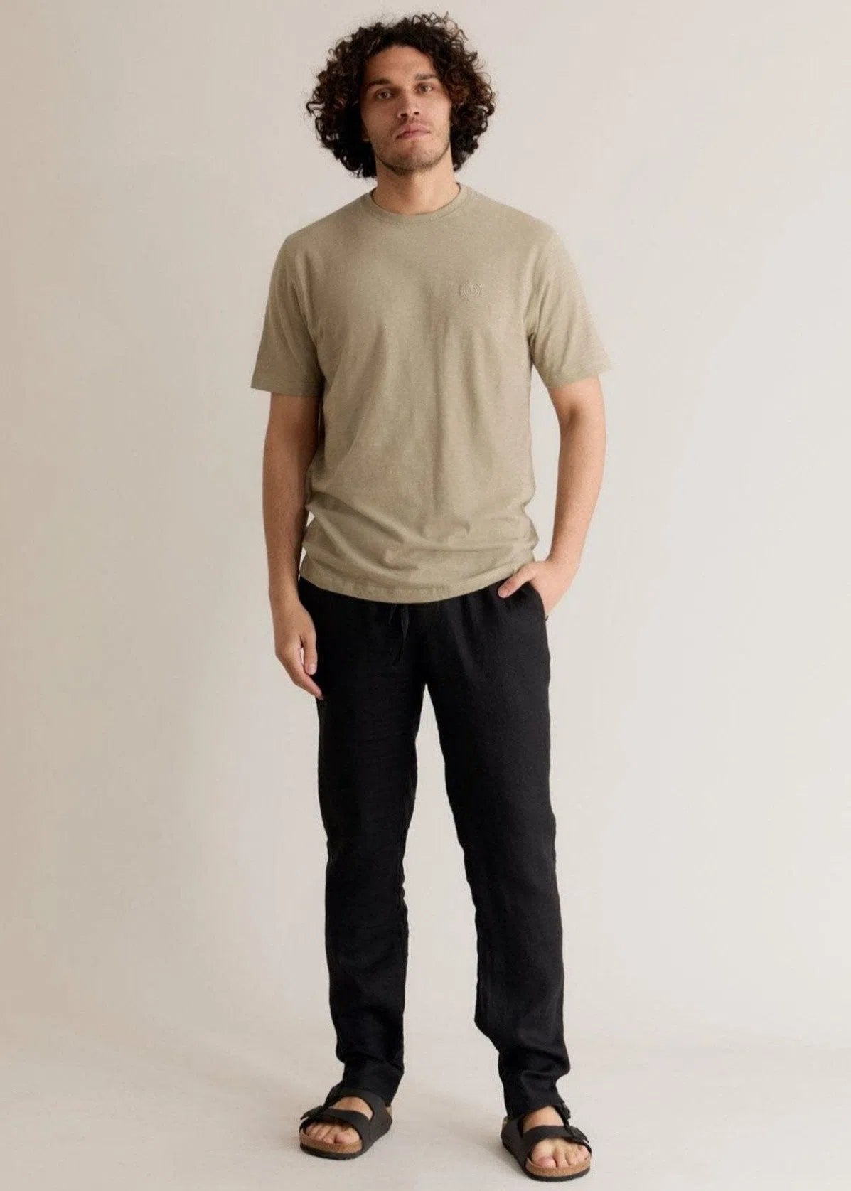 AUGUST - Linen Trouser Black