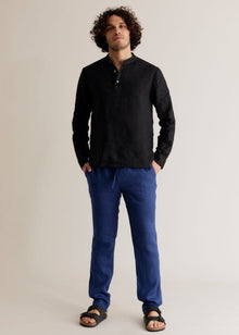  AUGUST - Linen Trouser Navy