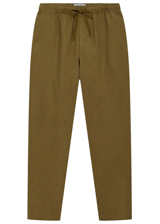 AUGUST - Organic Linen Trouser Khaki