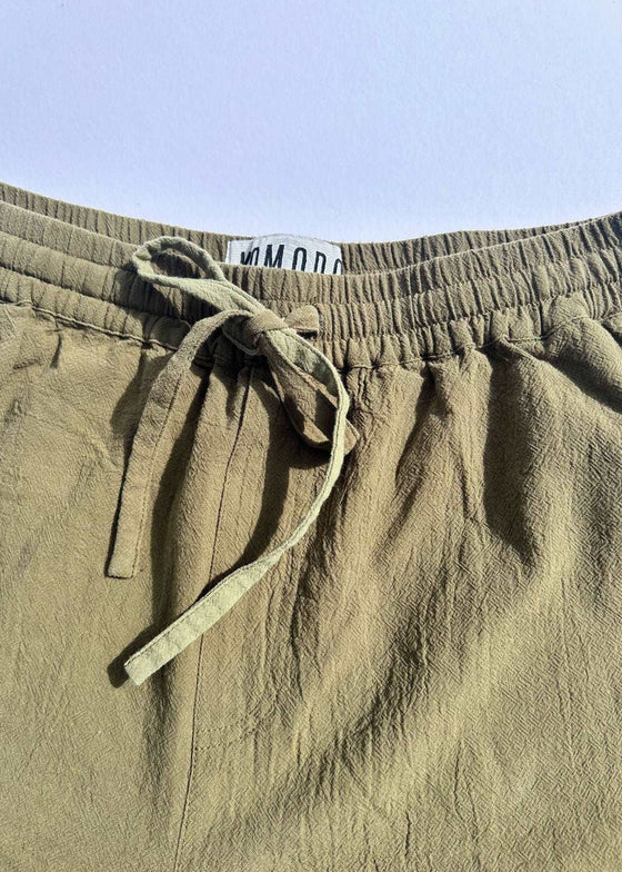 AUGUST - Organic Linen Trouser Khaki