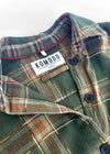 AXEL Flannel Patchwork Check Shirt - Green