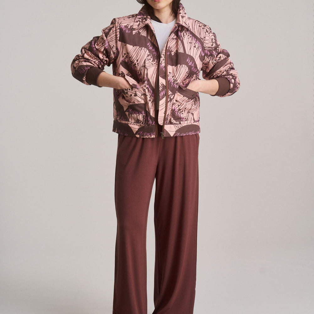 BINITA - Modal Jersey Trouser - Chocolate