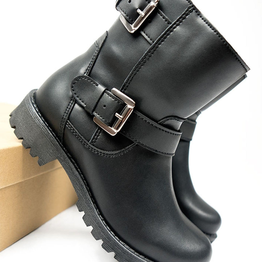 Women's Biker Boots - Black