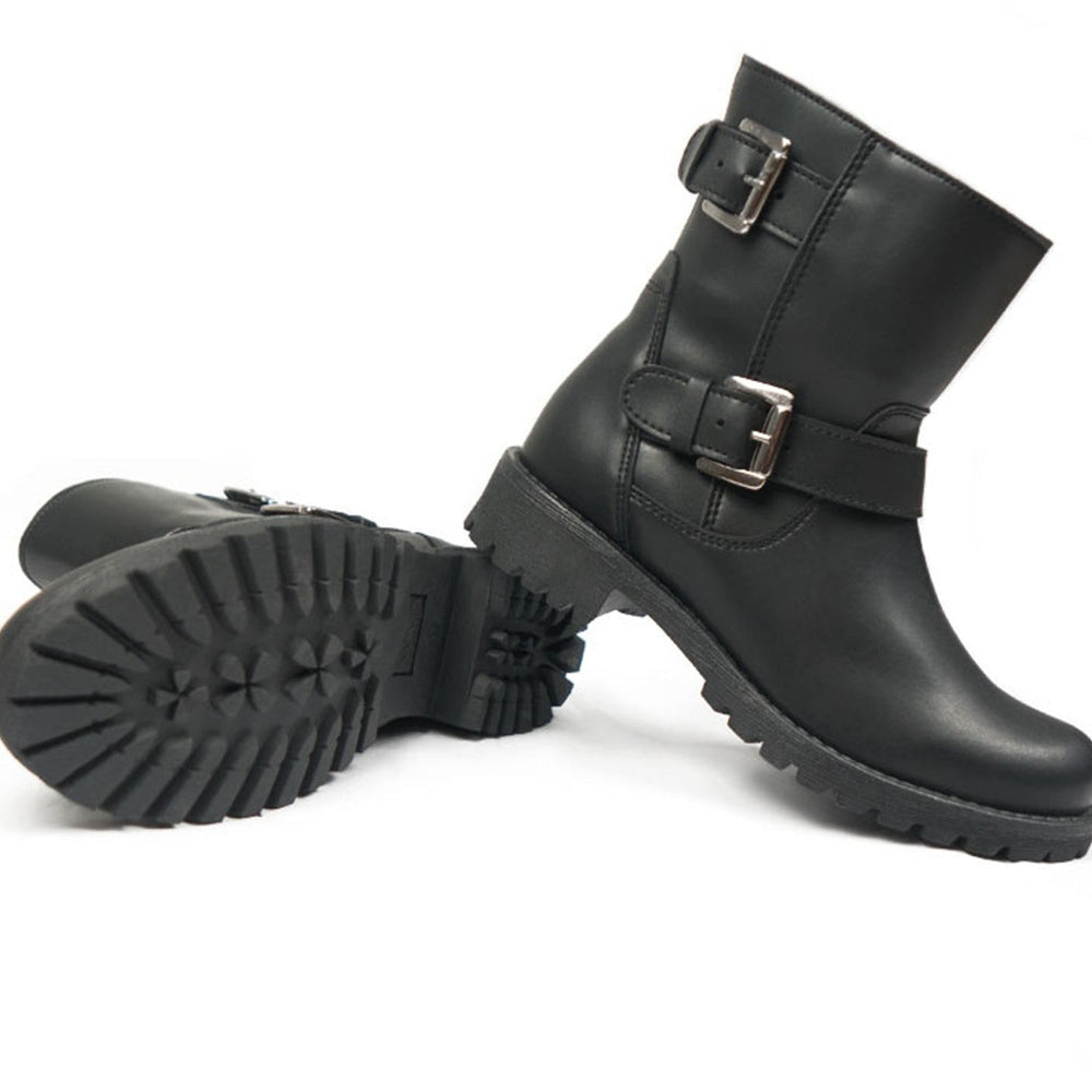 
                  
                    Women's Biker Boots - Black
                  
                