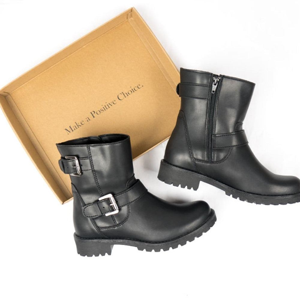 
                  
                    Women's Biker Boots - Black
                  
                