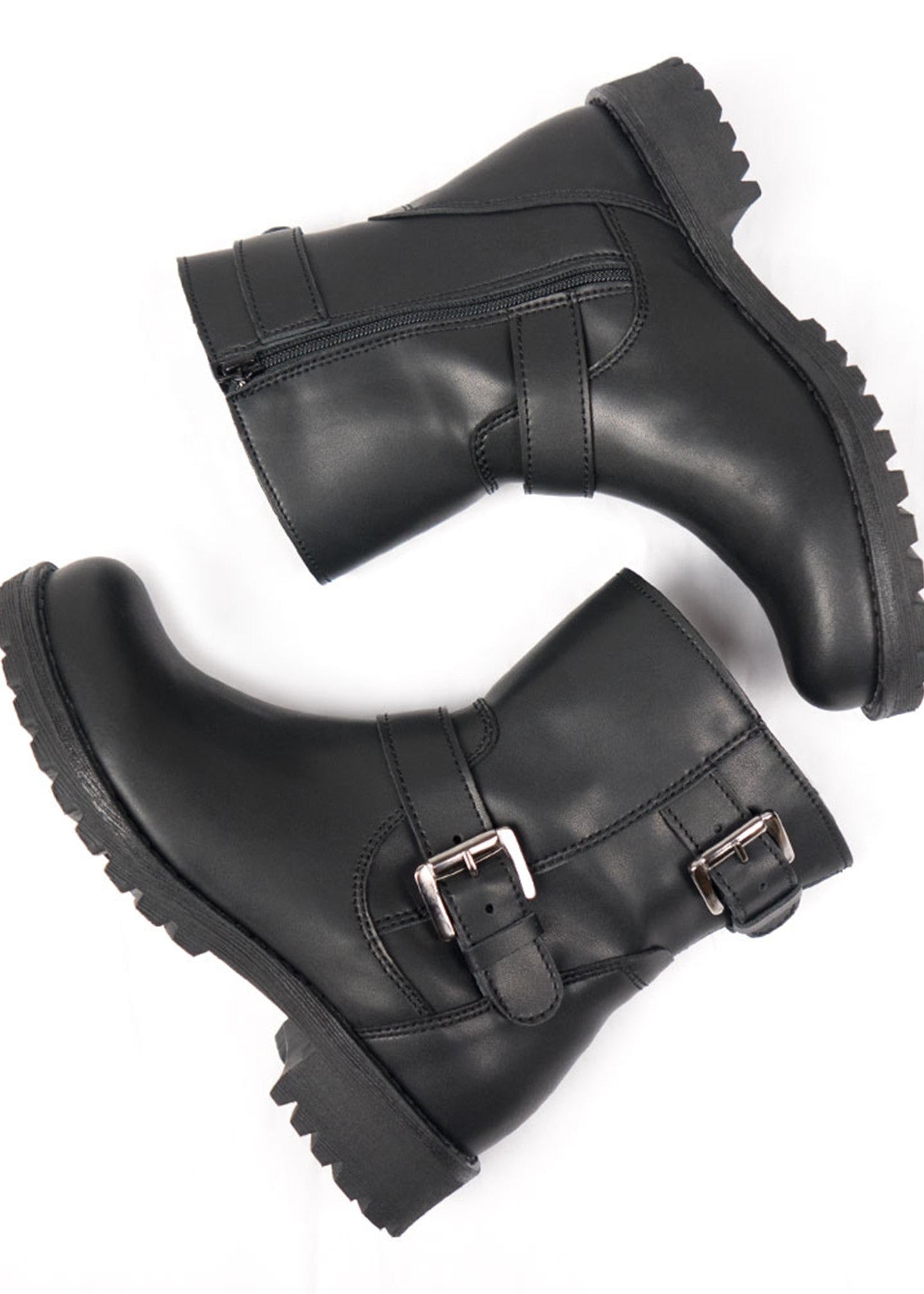 Women's Biker Boots - Black