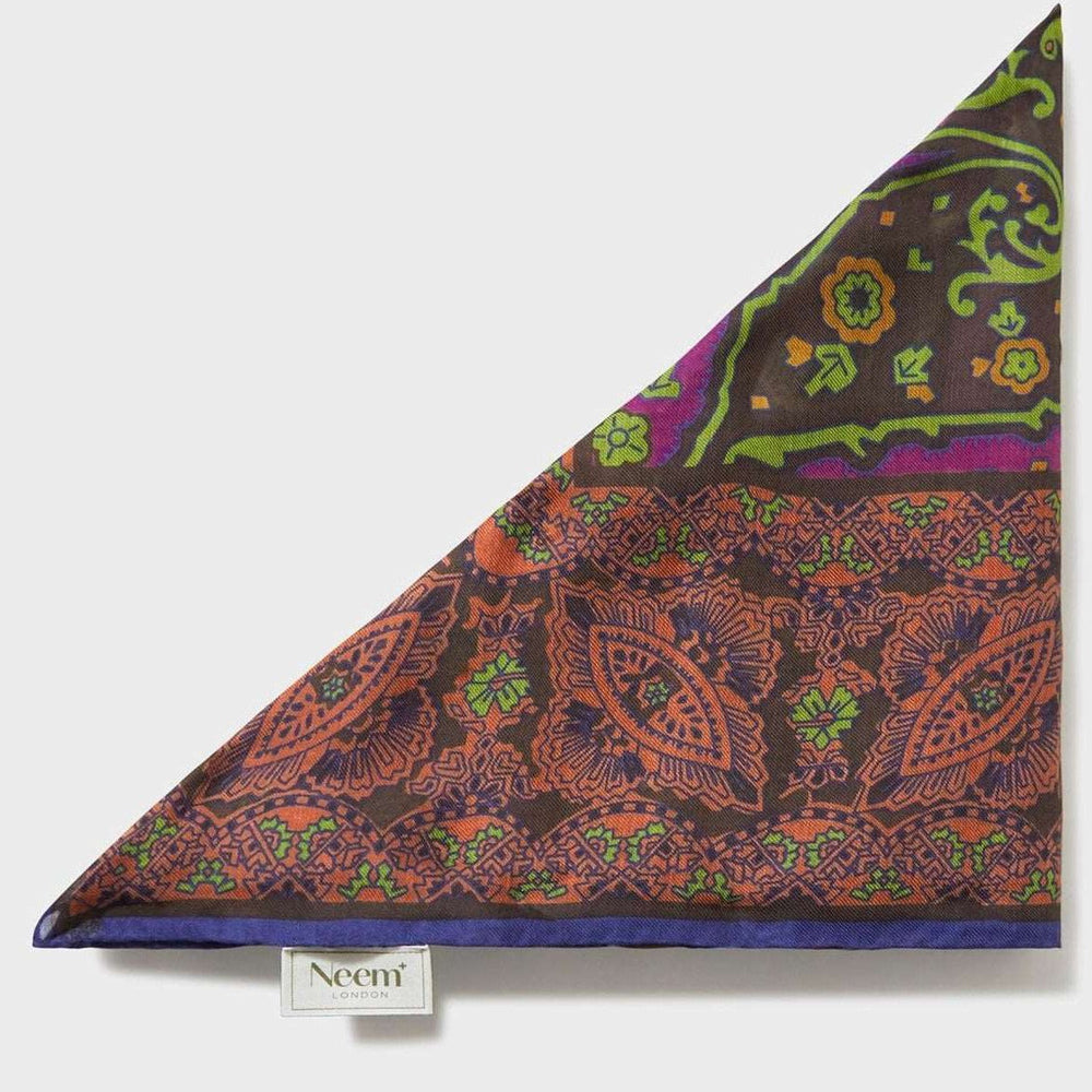 Biodegradable Italian Tencel Pink Paisley Flamboyant Scarf