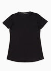 Black Crew Neck Short-Sleeve Top