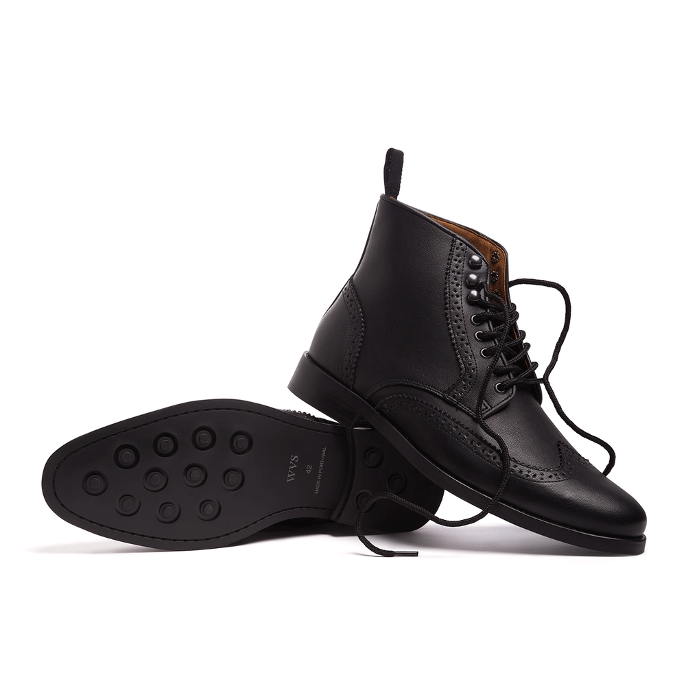 
                  
                    Women's Brogue Boots - Black
                  
                