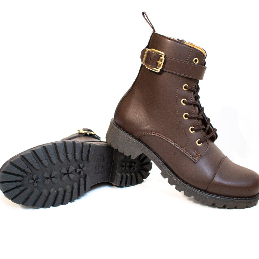 
                  
                    Women's Buckled Work Boots - 2 colours
                  
                