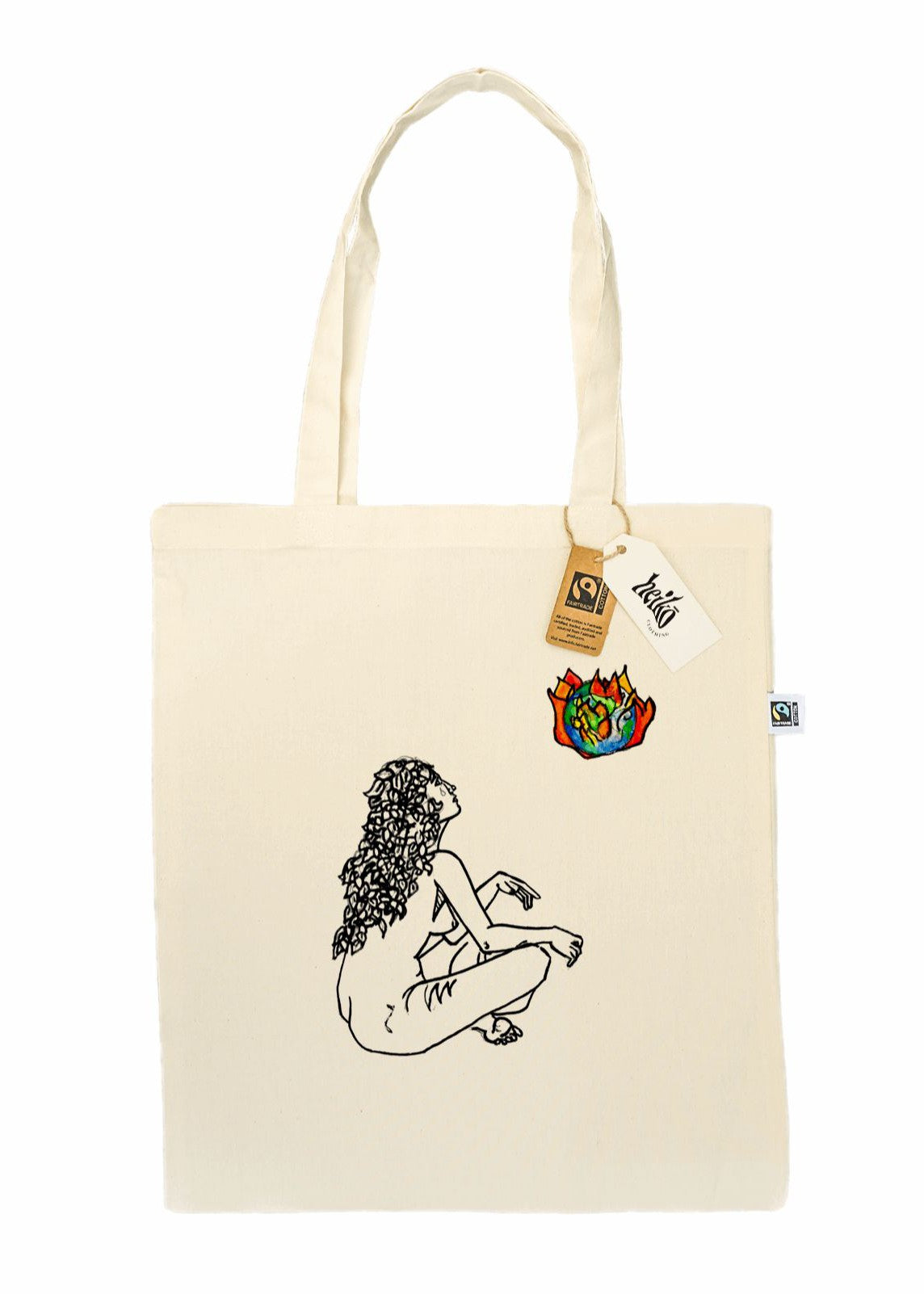 Burning Earth Tote Bag - Vegan - 100% Organic Cotton