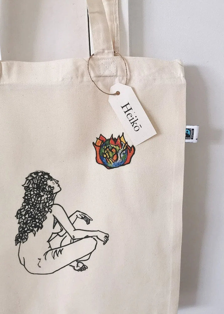 
                  
                    Burning Earth Tote Bag - Vegan - 100% Organic Cotton
                  
                