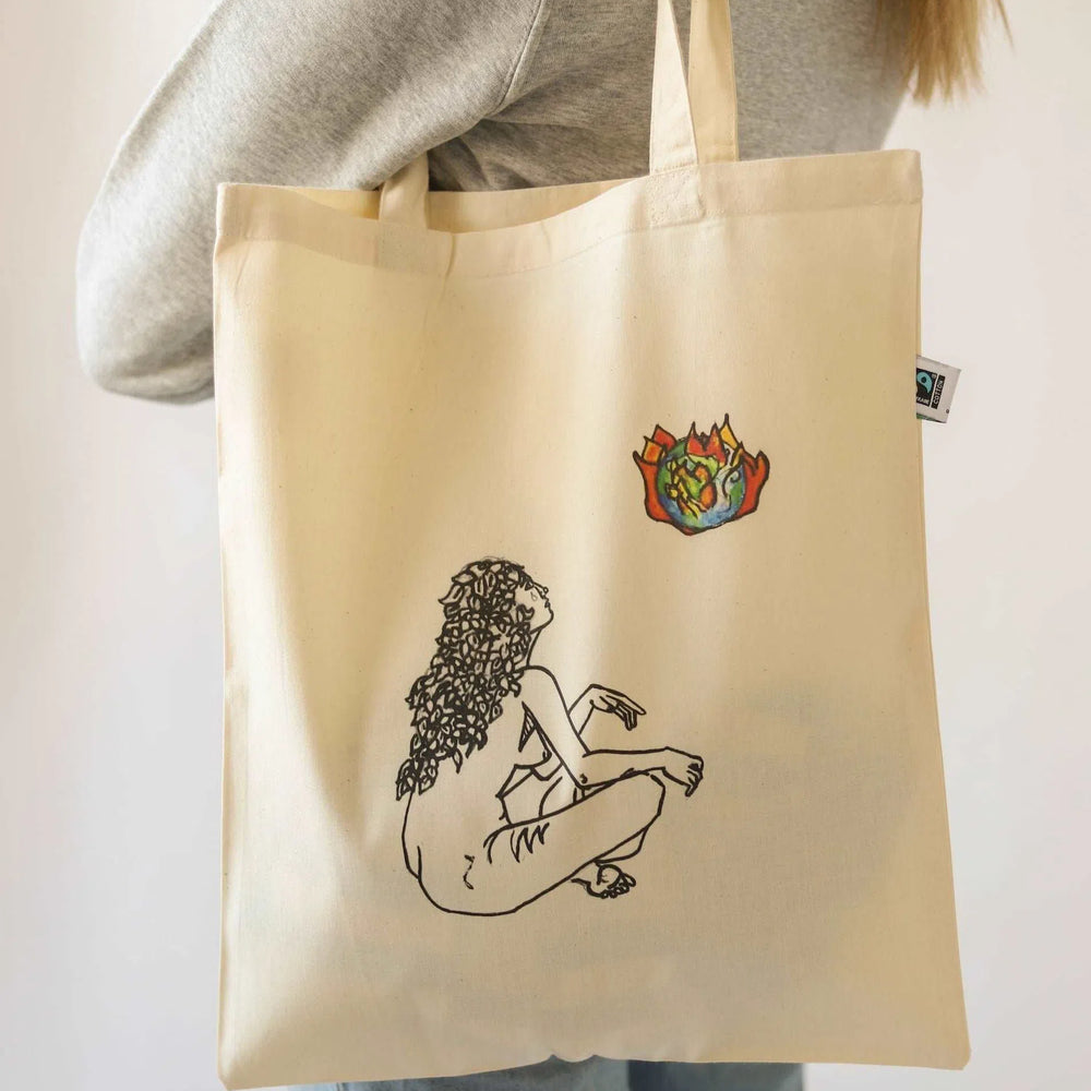 
                  
                    Burning Earth Tote Bag - Vegan - 100% Organic Cotton
                  
                