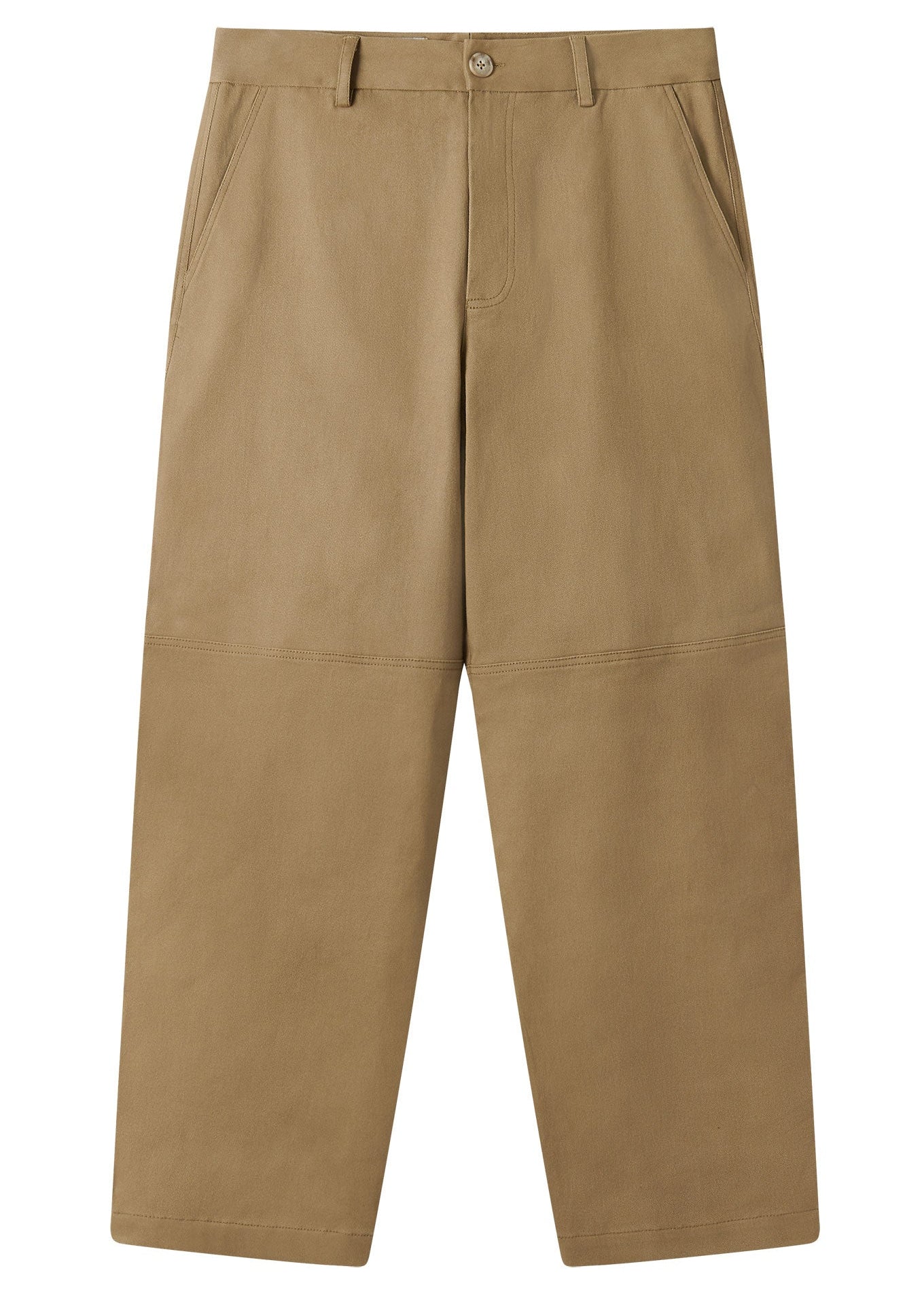 Beige pants on a white background