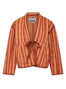  WEAVE - Organic Cotton Jacket Pink Weave Stripe