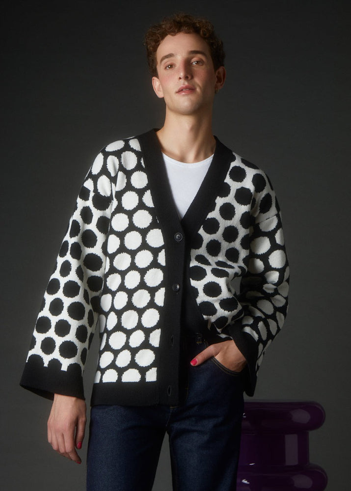 
                  
                    Men's Reversed Circles Organic Cotton Cardigan
                  
                