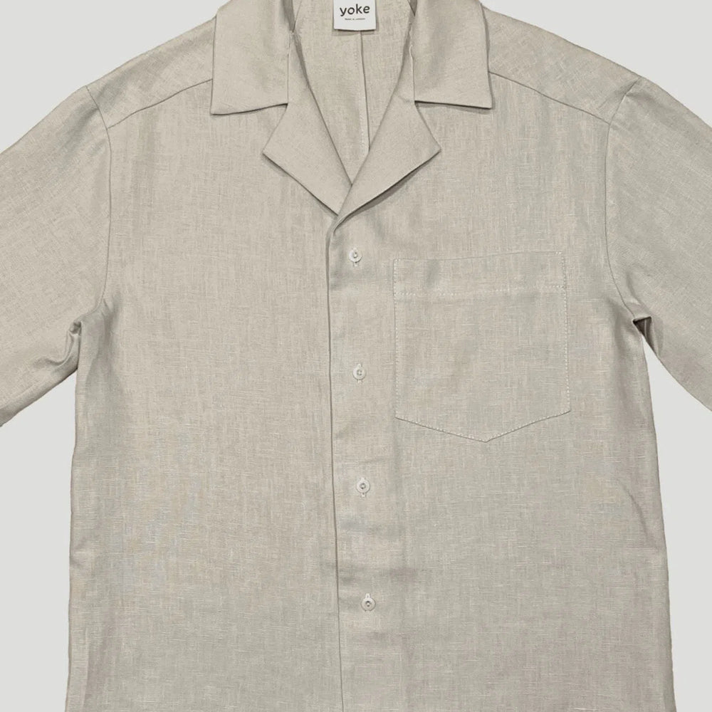 
                  
                    Cream Linen Cuban Shirt
                  
                