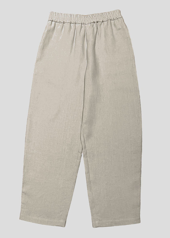 Cream Linen Trousers