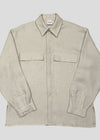 Cream Linen Utility Shirt