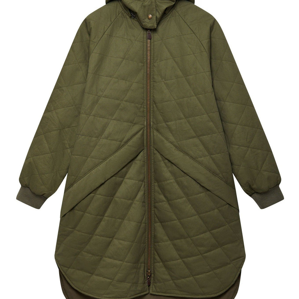 DANIELLA - Organic Cotton Coat Khaki