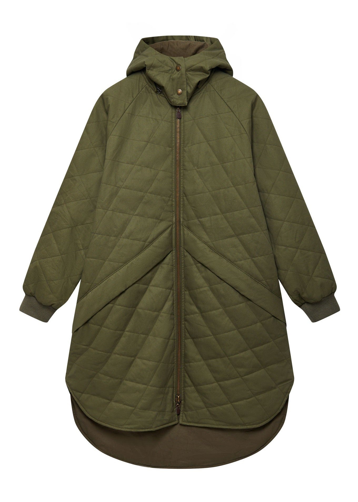 DANIELLA - Organic Cotton Coat Khaki