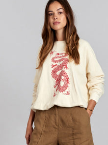 DRAGON - Organic Cotton Print Sweatshirt