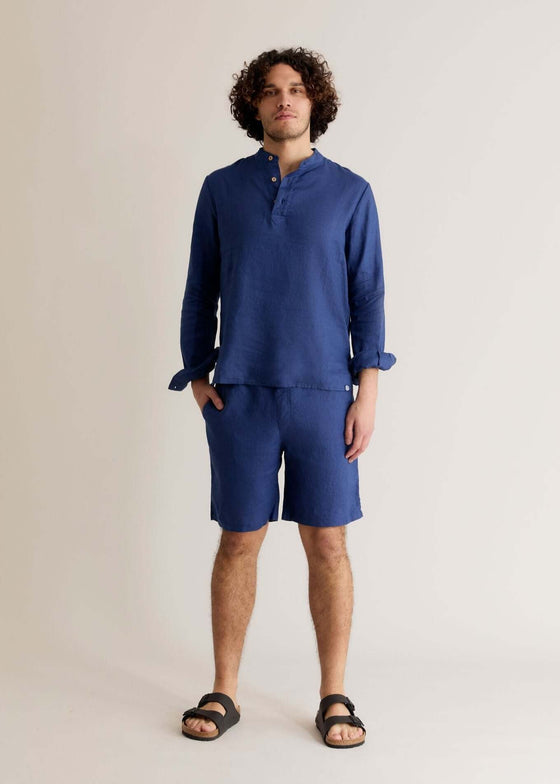 ELIJAH - Linen Top Navy