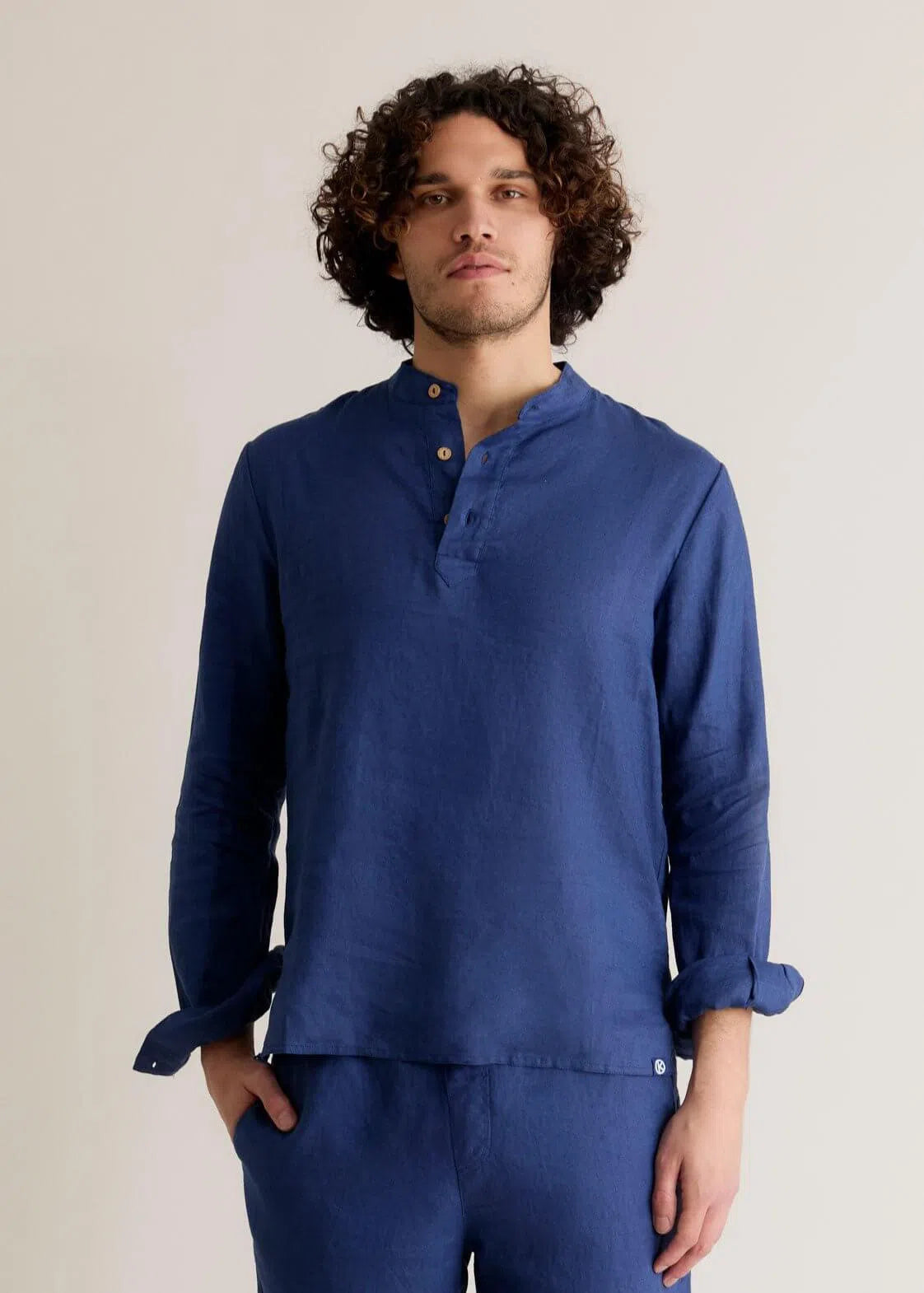 ELIJAH - Linen Top Navy