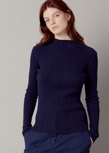  ELLIS - Organic Cotton Jumper Navy