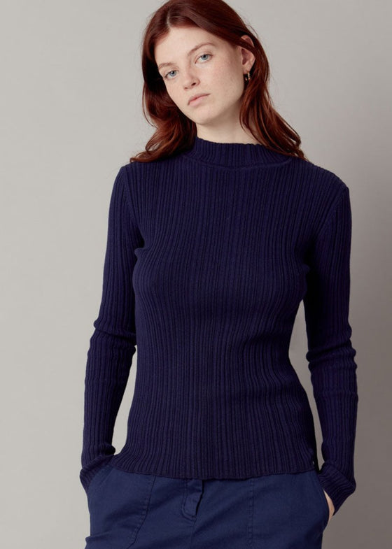 ELLIS - Organic Cotton Jumper Navy