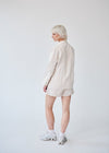 Ethically Made Beige Linen Suit With Shorts