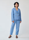 Ethically Made Blue Linen Suit