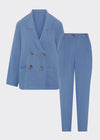 Ethically Made Blue Linen Suit