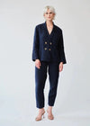 Ethically Made Navy Linen Suit