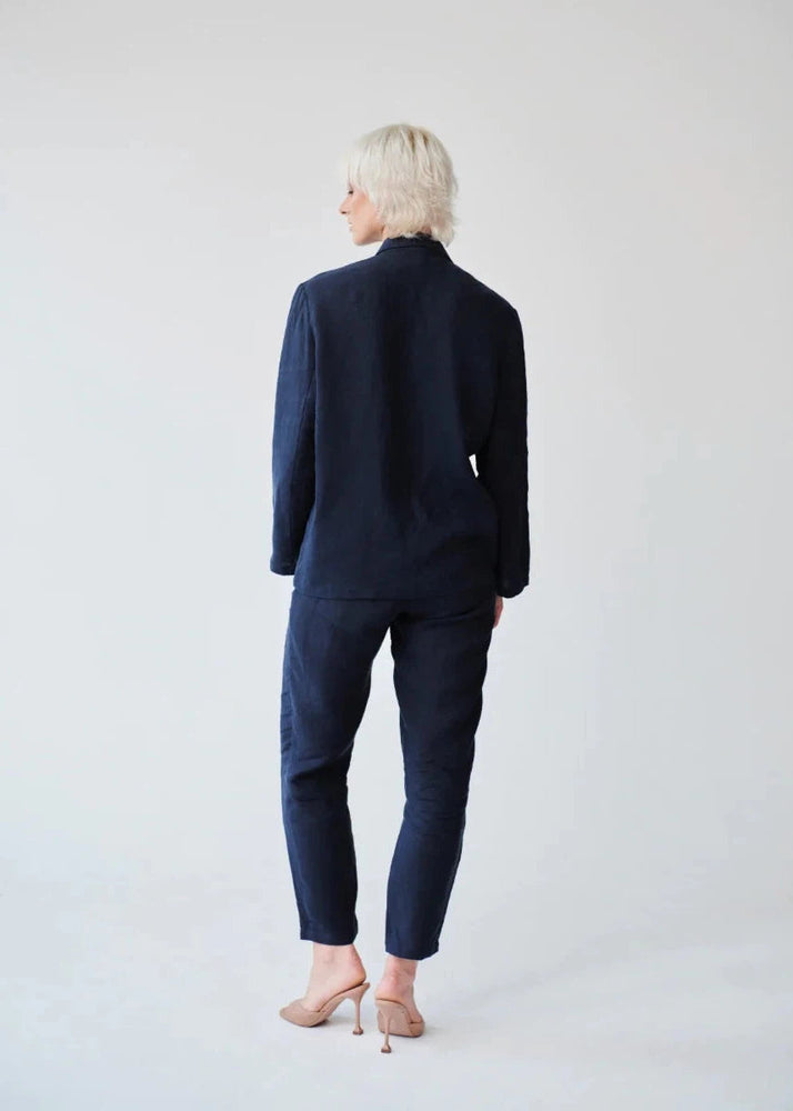 
                  
                    Ethically Made Navy Linen Suit
                  
                