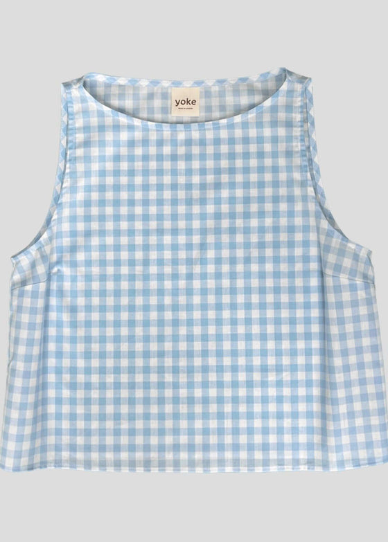 Gingham Cotton Tank Top