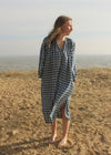 Grace Dress in indigo gingham